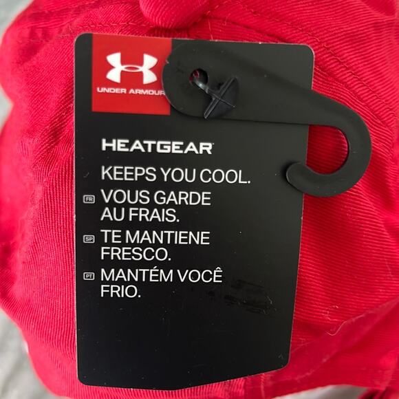Under Armour Heat Gear Let Freedom Ring Red Baseball Cap NWT - Picture 2 of 7